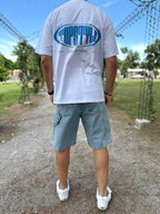 Remera oversize blanca "TOP STYLE"
