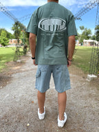 Remera oversize verde "TOP STYLE"