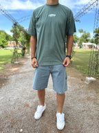 Remera oversize verde "TOP STYLE"