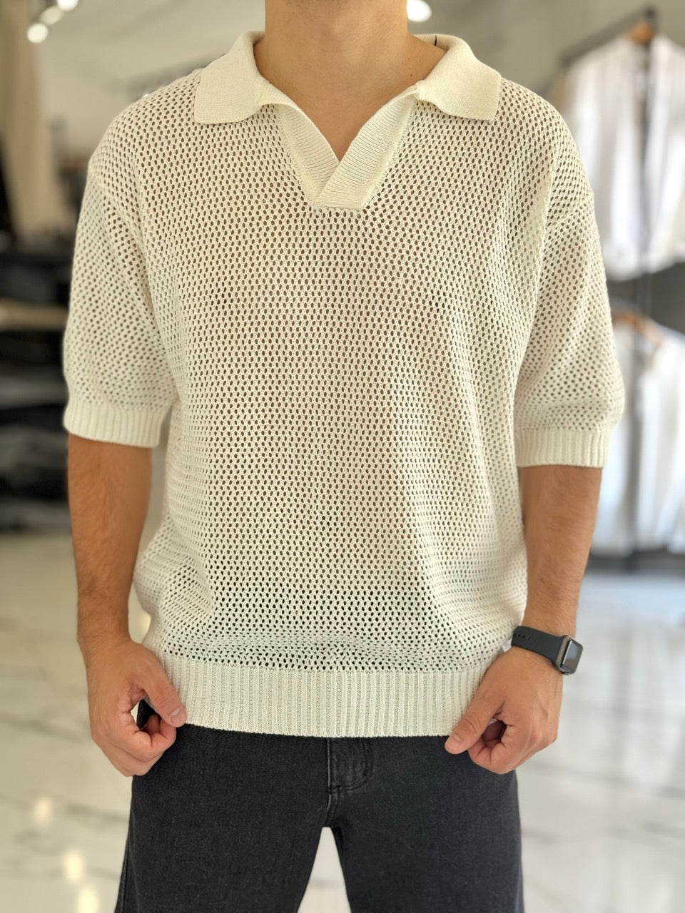 Remera tejida "Grecia"