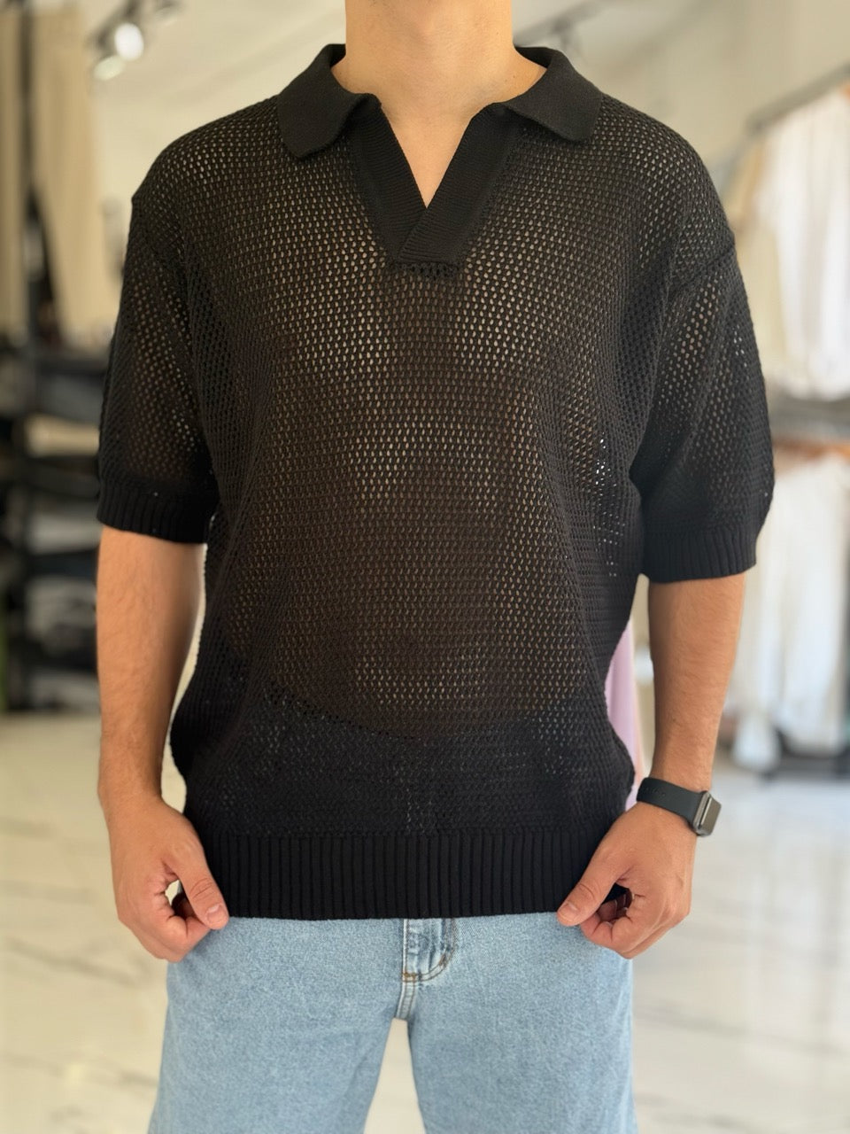 Remera tejida "Grecia"