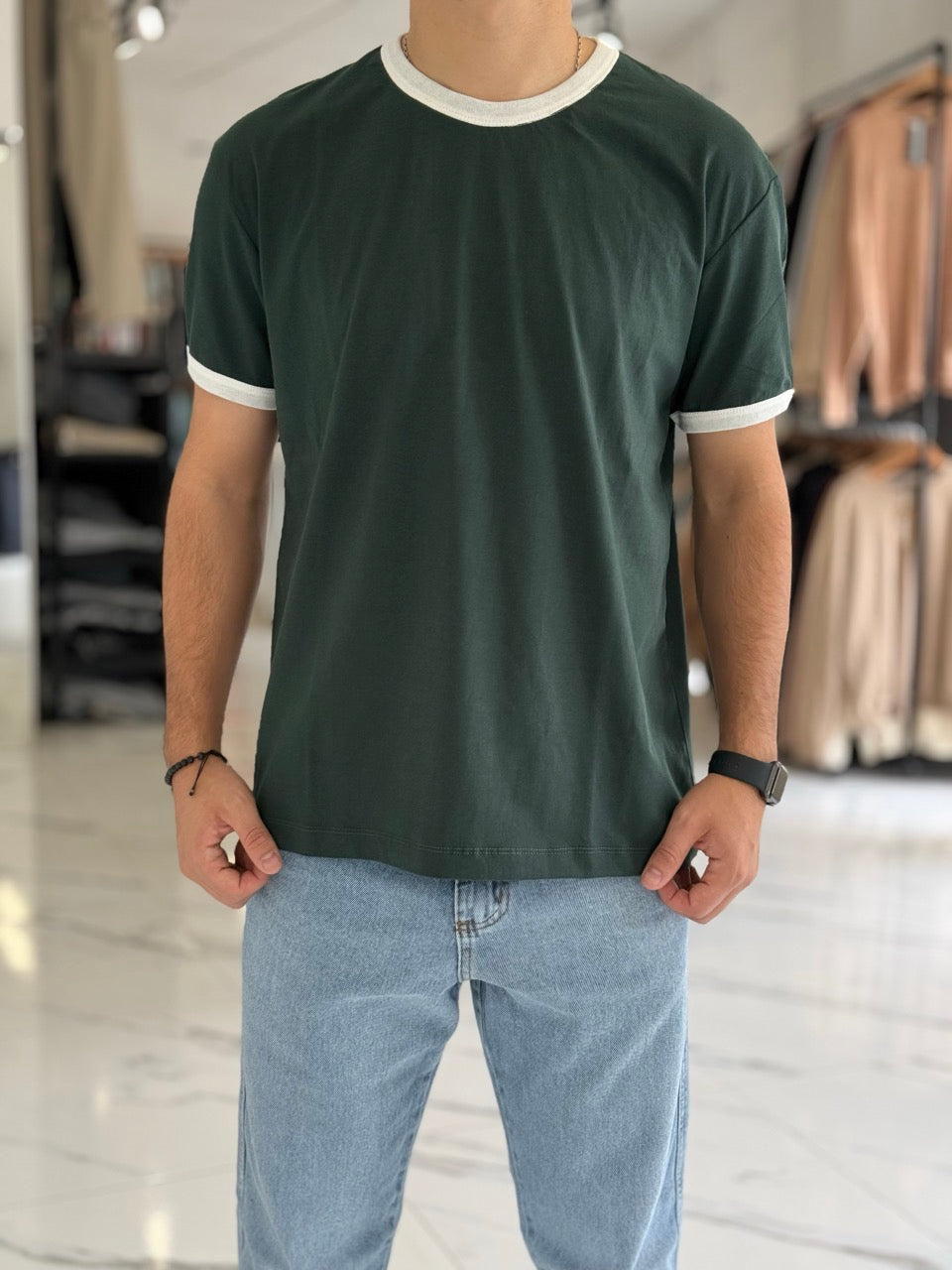 Remera oversize combinada