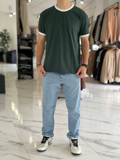 Remera oversize combinada