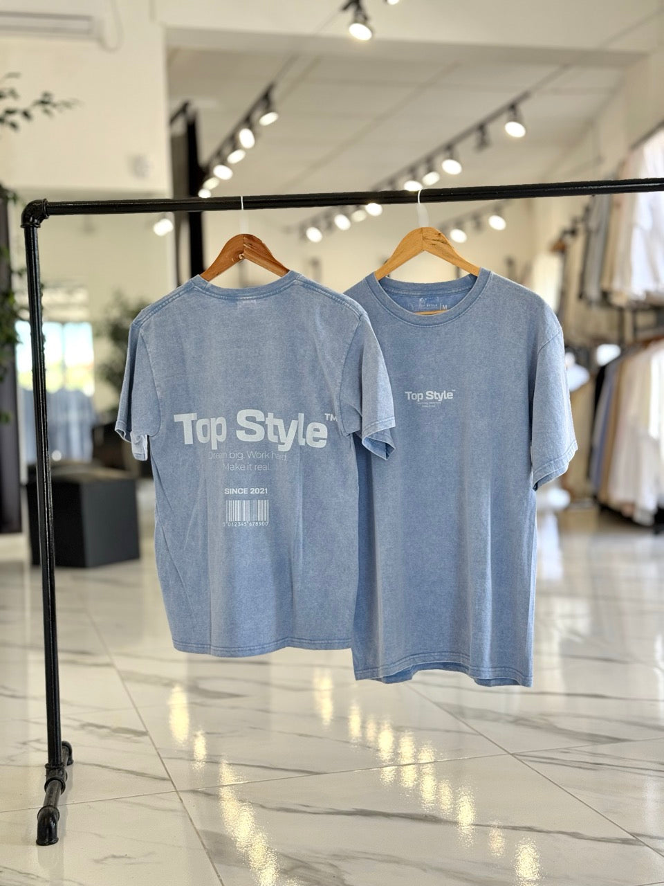 Remera oversize gastada "Dream Big"