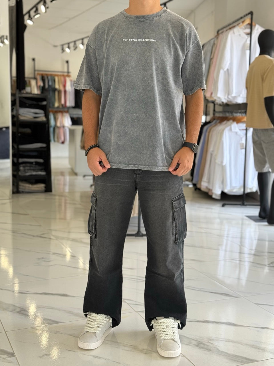 Remera oversize gastada "Hope"