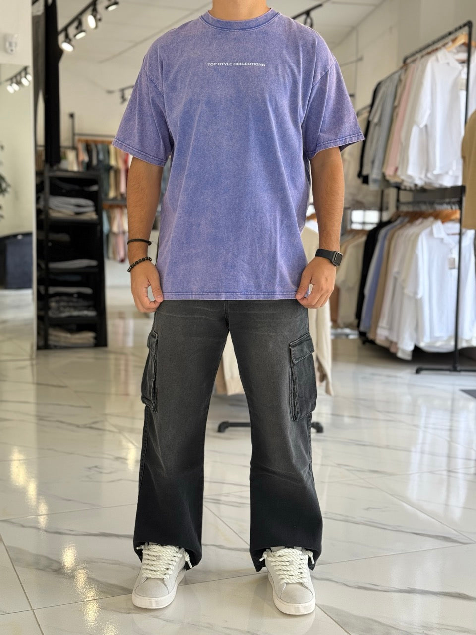 Remera oversize gastada "Hope"