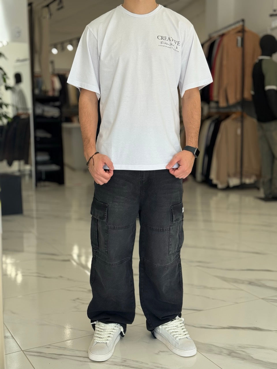 Remera oversize “Creative”