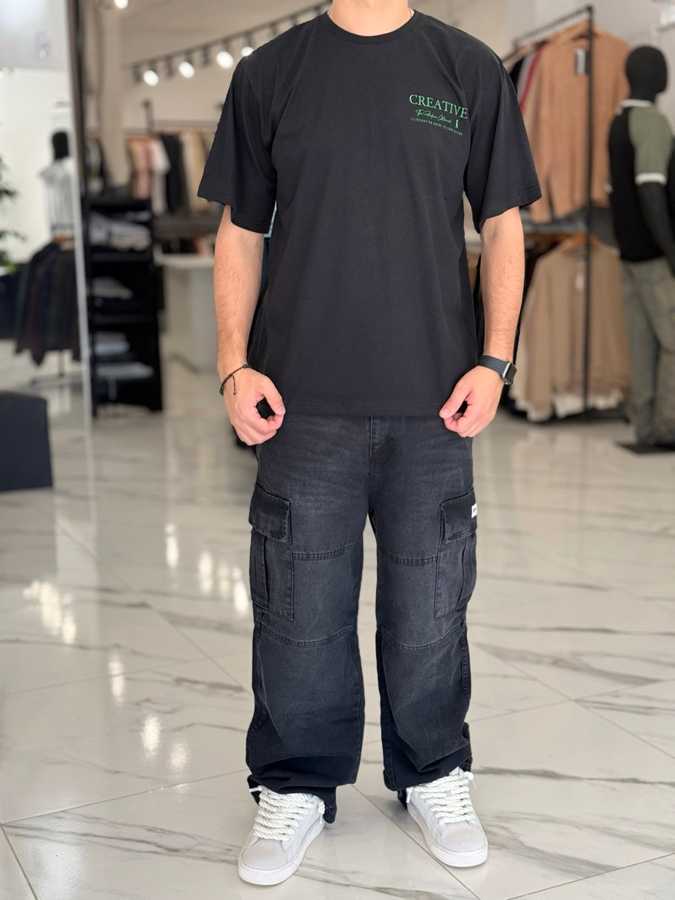 Remera oversize “Creative”