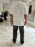 Remera oversize blanca "future"