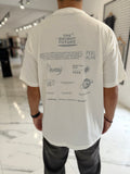 Remera oversize blanca "future"