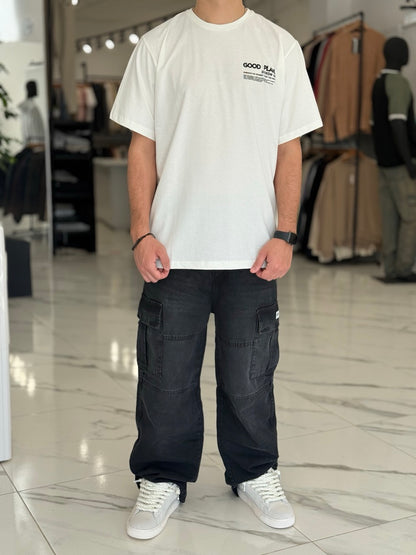 Remera oversize “Good Plan”