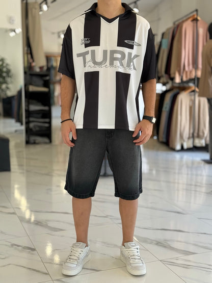 Remera oversize "Turin" rayada