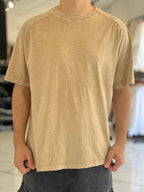 Remera oversize gastada lisa