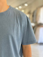 Remera oversize gastada lisa