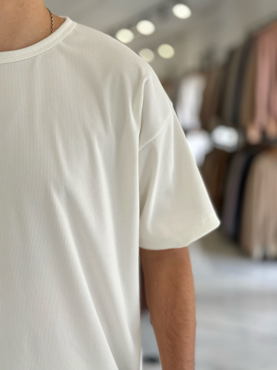 Remera oversize lineas