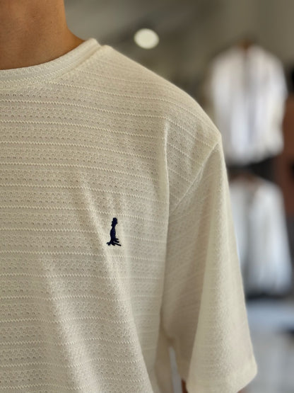 Remera oversize tejida