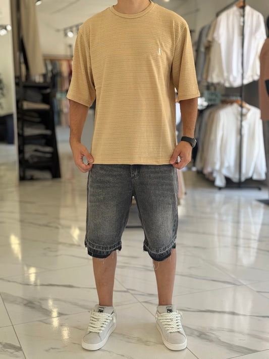 Remera oversize tejida