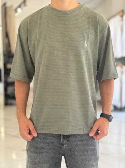Remera oversize tejida