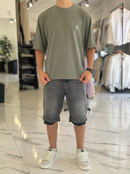 Remera oversize tejida