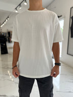 Remera oversize wafle