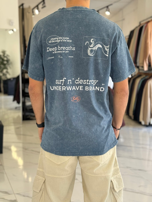 Remera oversize gastada “Union”