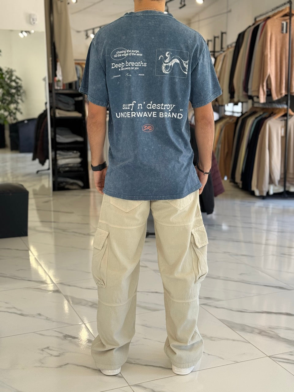 Remera oversize gastada “Union”