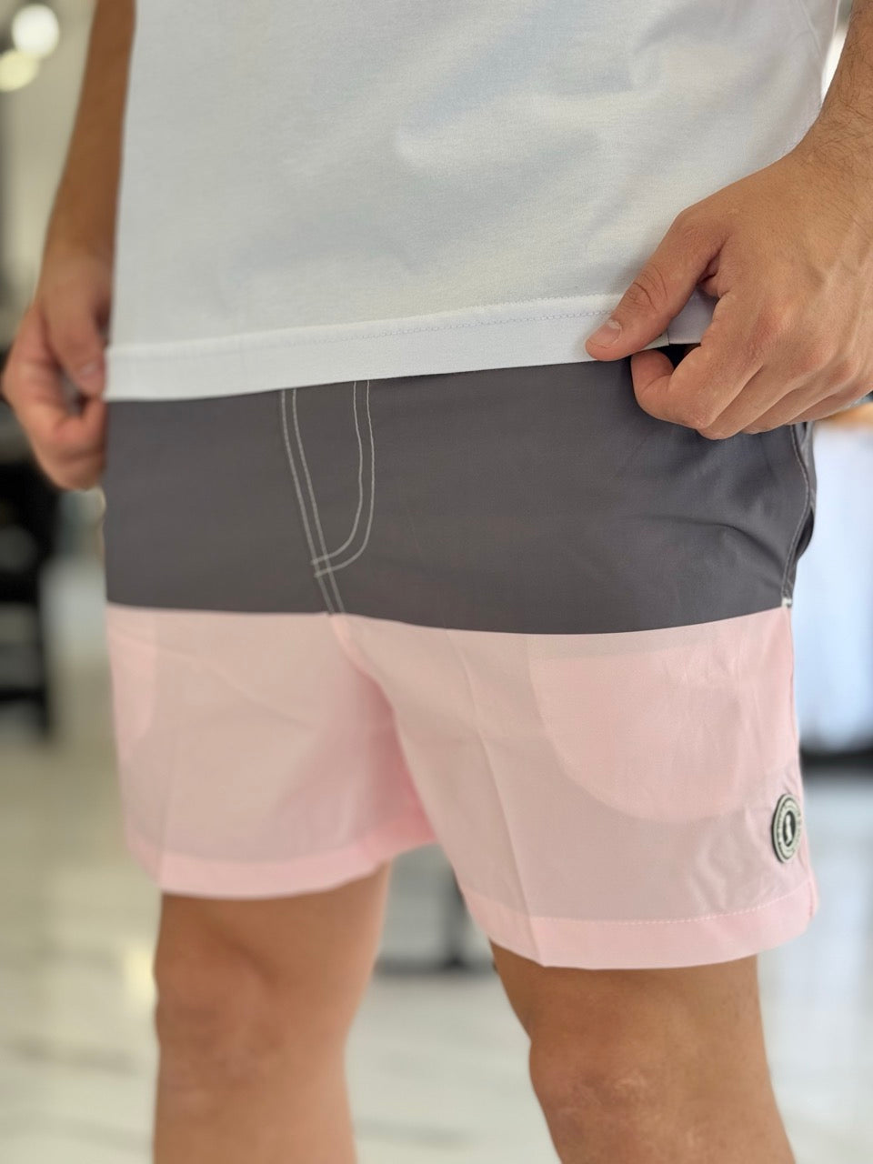 Short de baño combinado