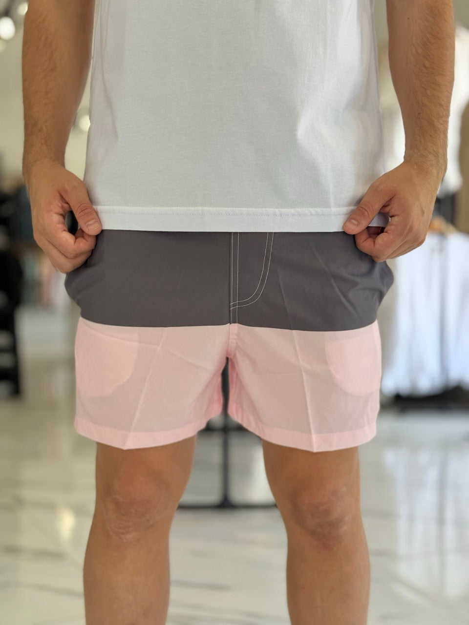 Short de baño combinado