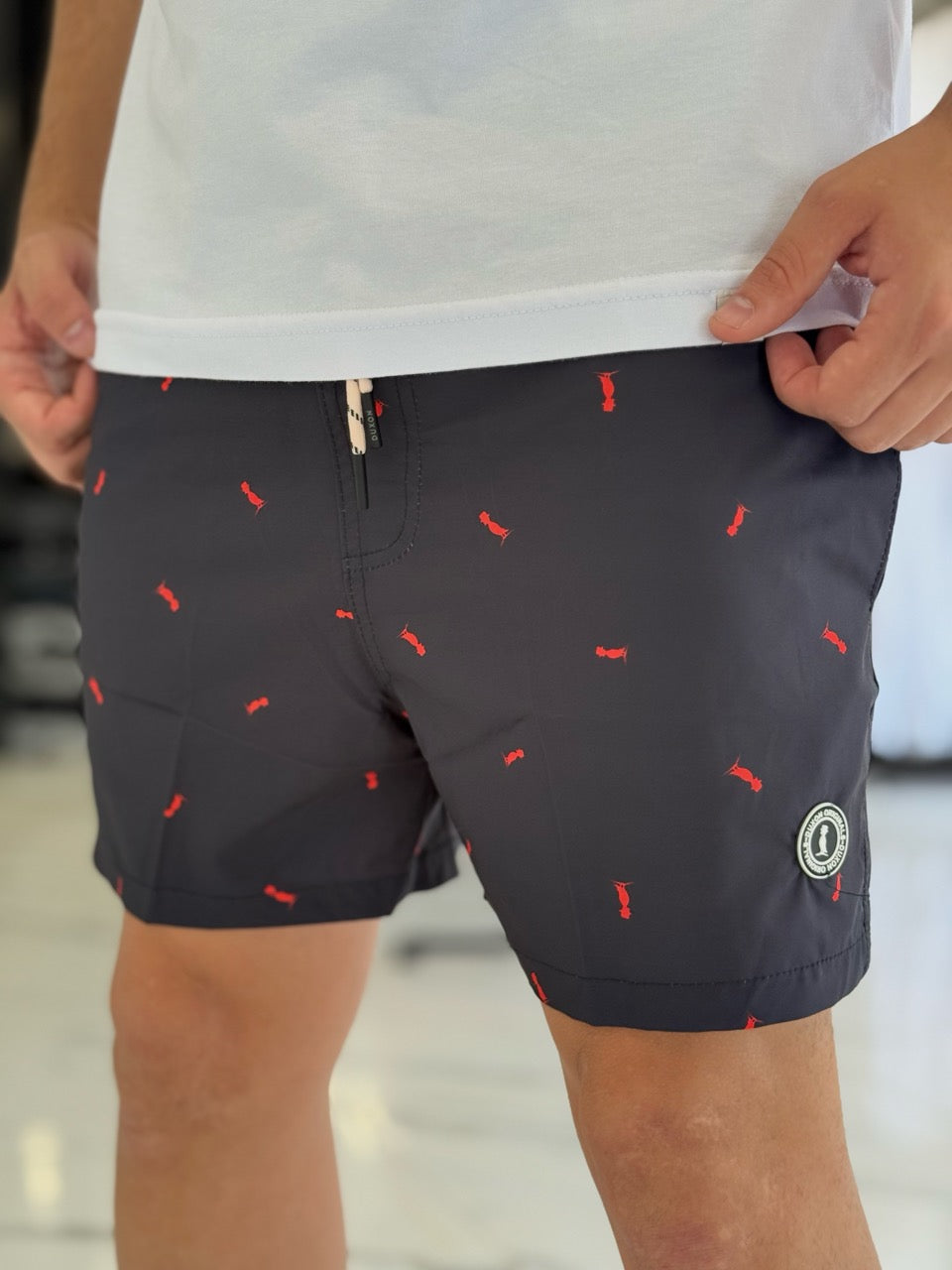 Short de baño estampado