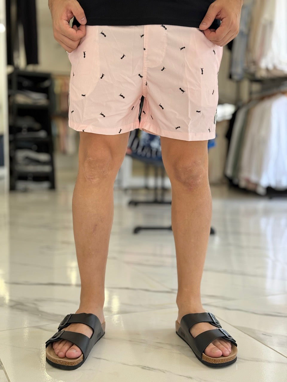 Short de baño estampado