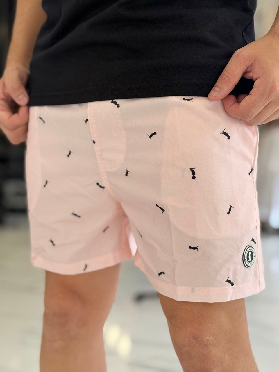Short de baño estampado
