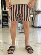 Short de baño rayado