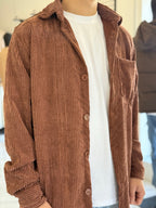 Sobrecamisa de pana chocolate