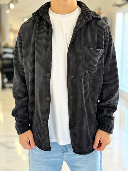 Sobrecamisa de pana negra