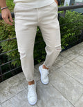 Slouchy beige rajado