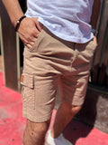 Bermuda gabardina cargo