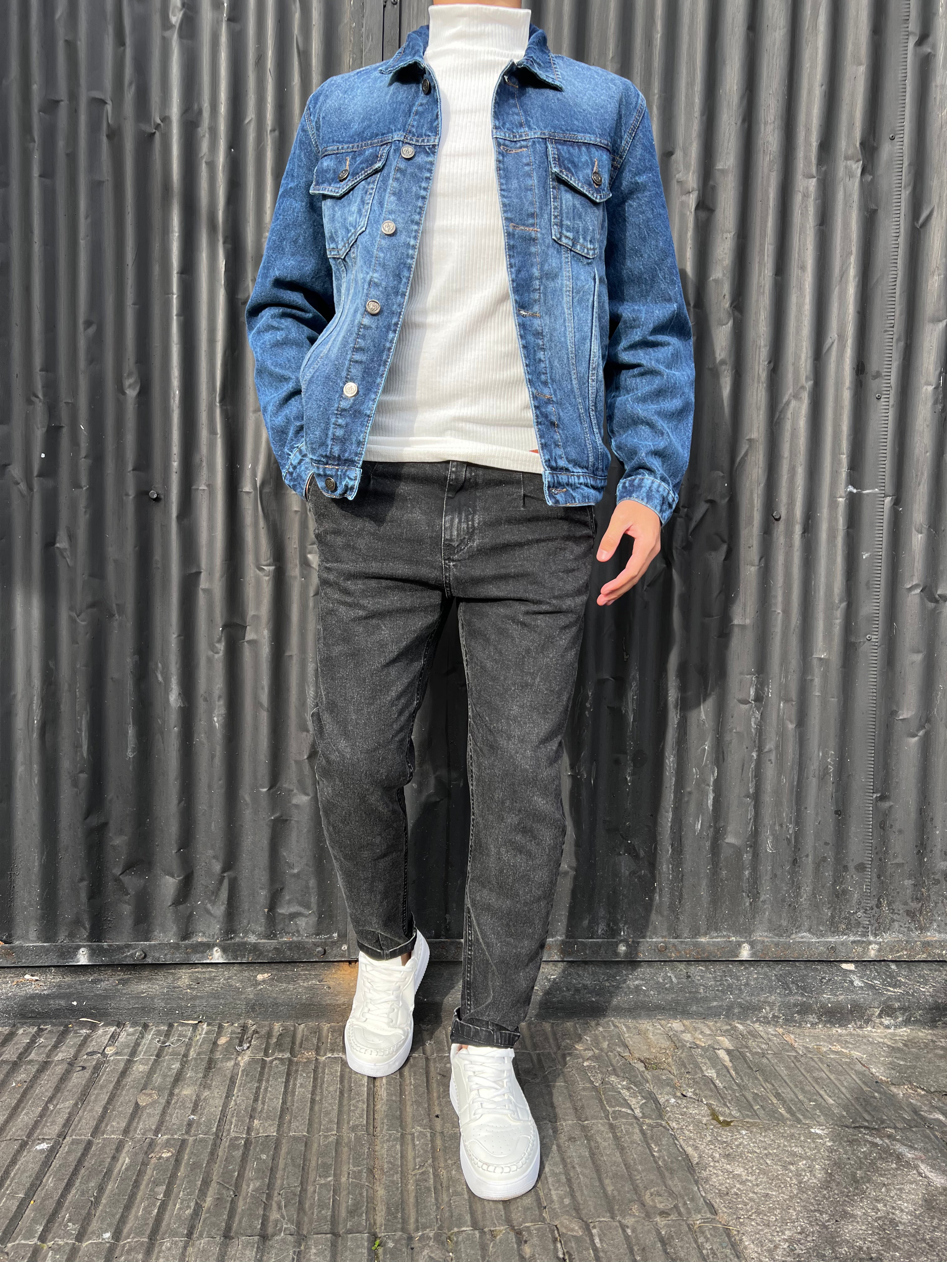 Chaqueta jean oscuro