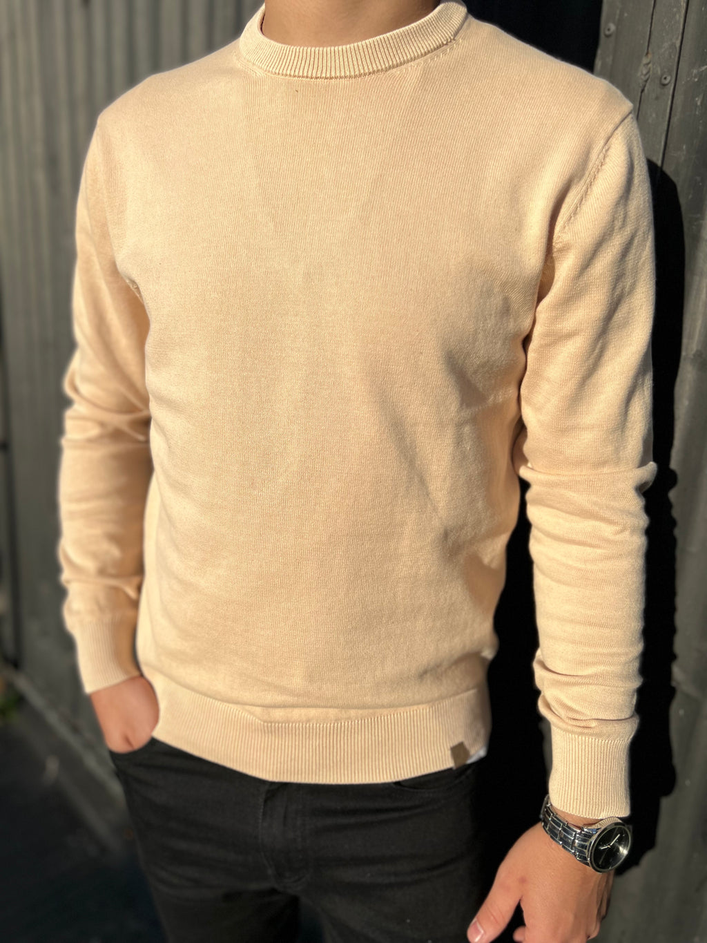 Buzo de algodón beige