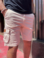 Bermuda gabardina cargo